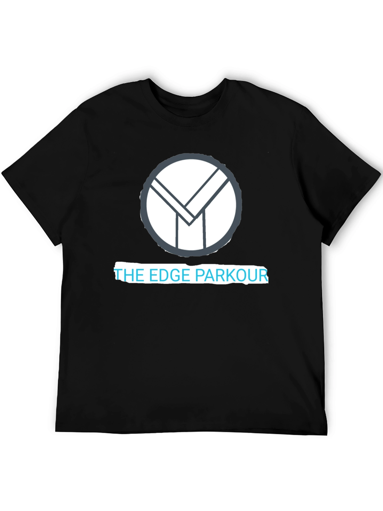 The Edge Parkour Graphic T-Shirt - Black Cotton Blend