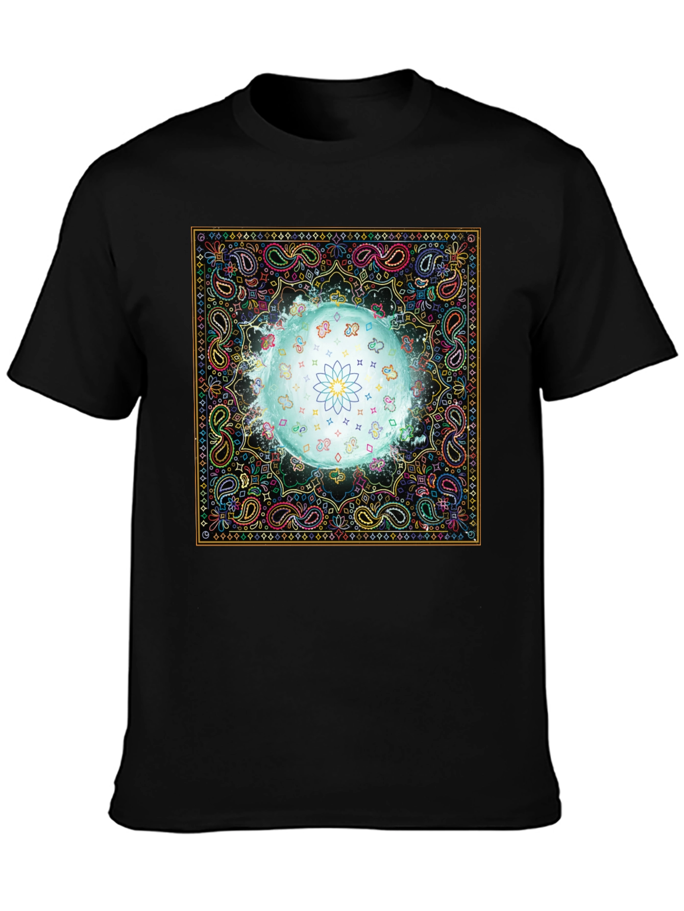Vibrant Bandana Lotus T-Shirt