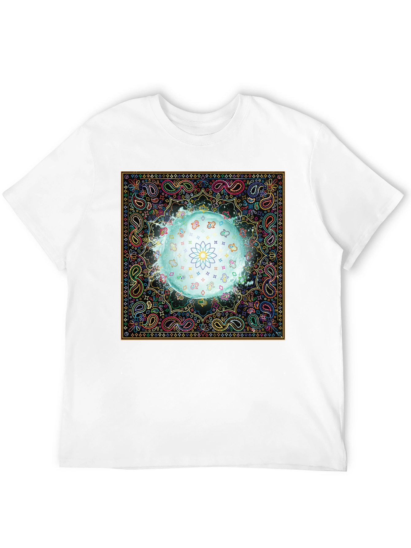 Vibrant Bandana Lotus T-Shirt