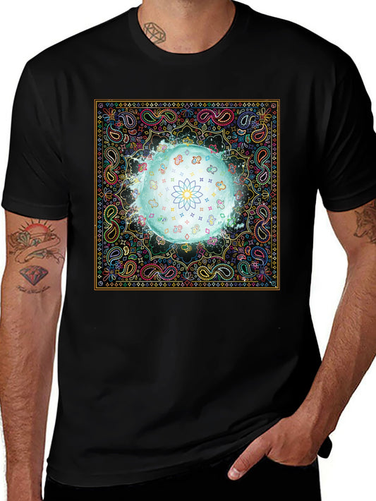 Vibrant Bandana Lotus T-Shirt