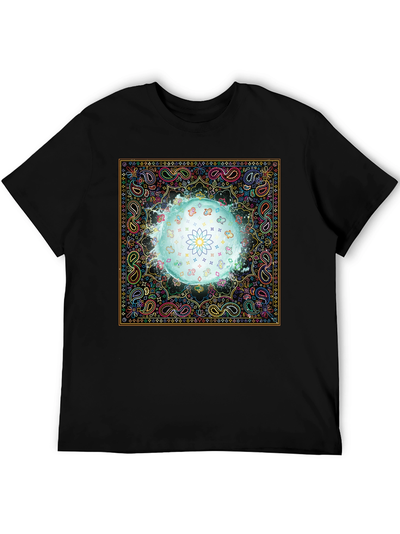 Vibrant Bandana Lotus T-Shirt