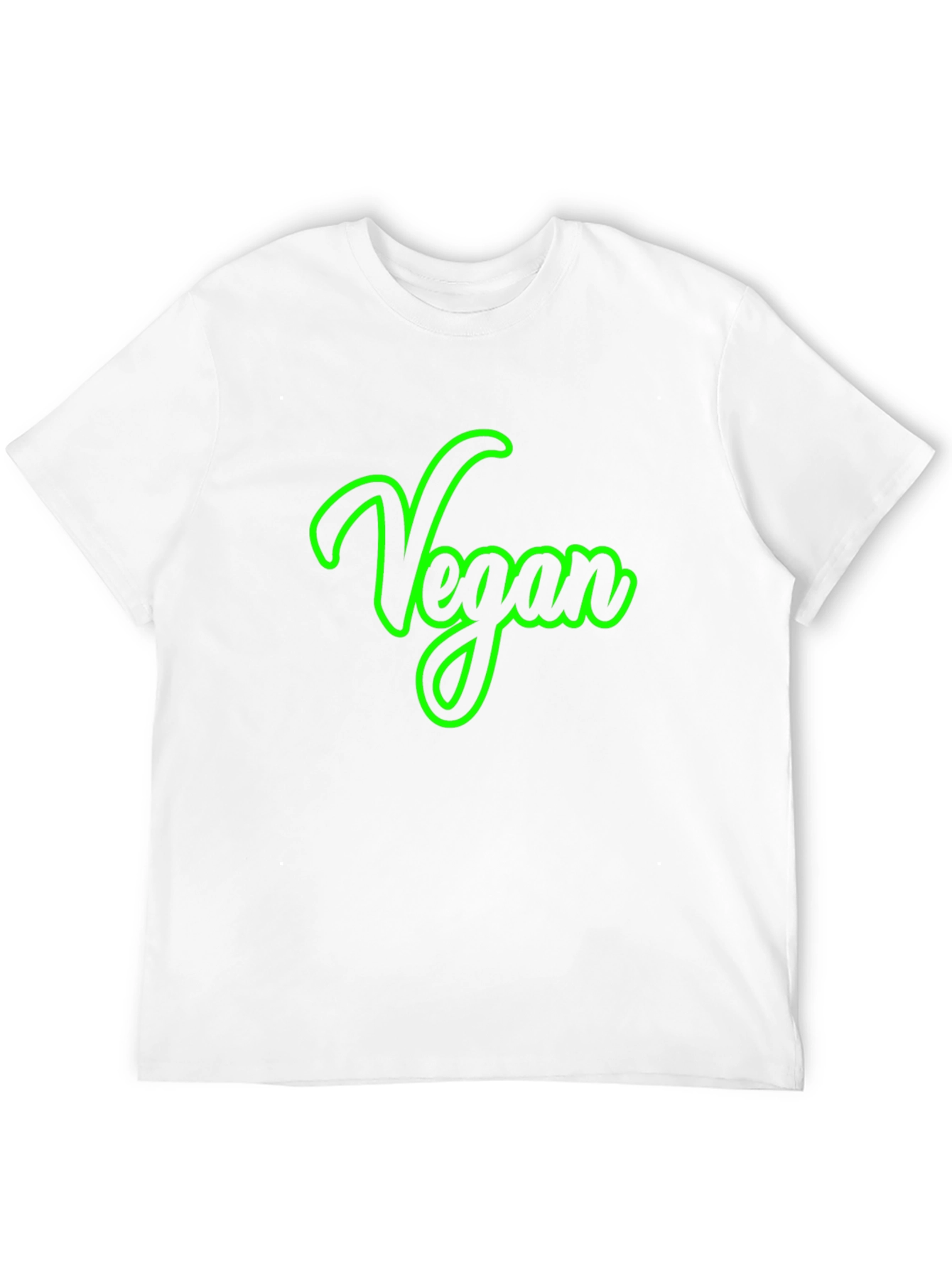Vegan Script Graphic Tee -  Unisex Black T-Shirt