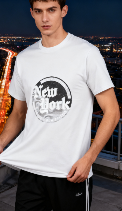 Vintage New York Graphic 100% Cotton T-Shirt - Unisex City-Inspired Tee for All Occasions