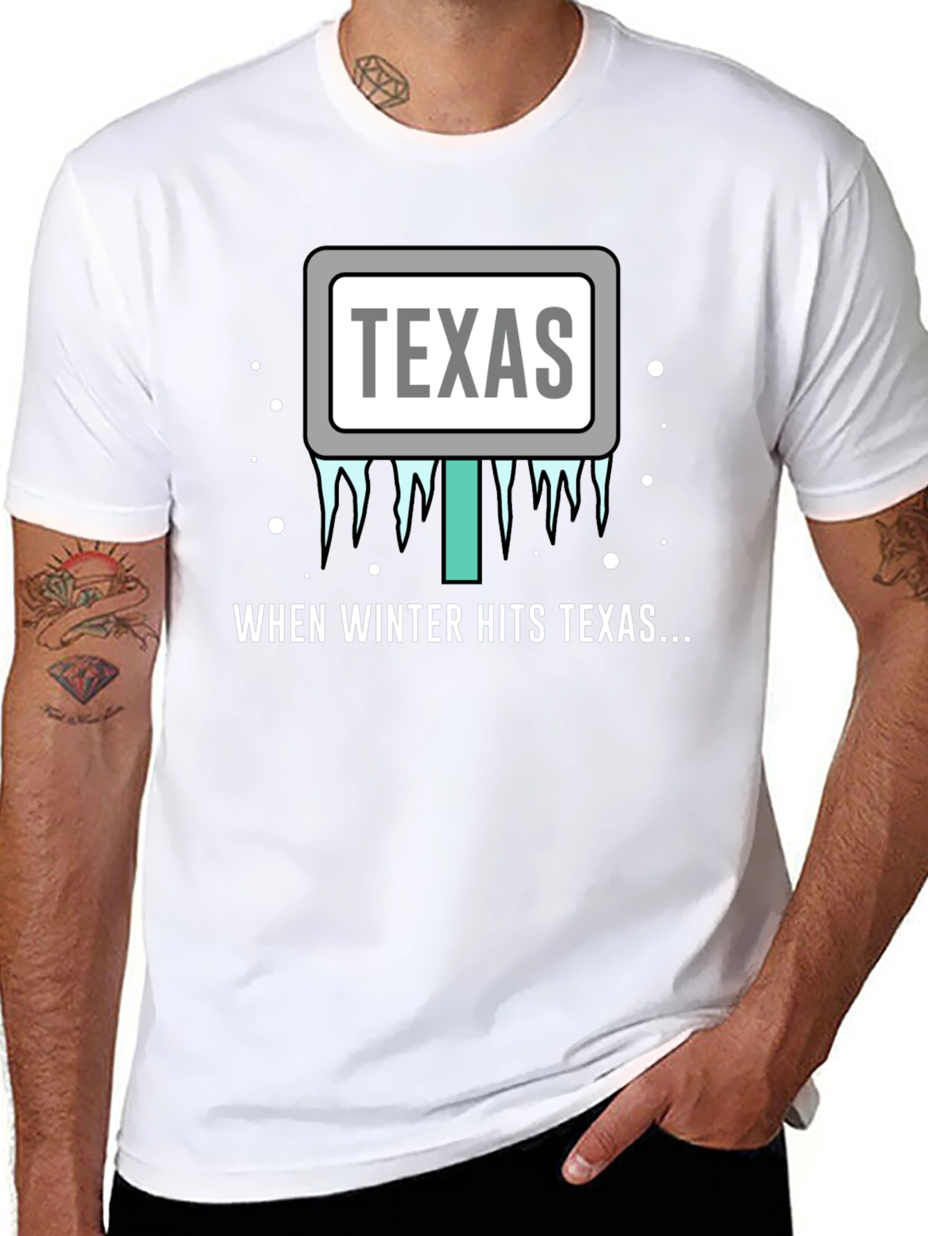 Texas Winter Humor T-Shirt