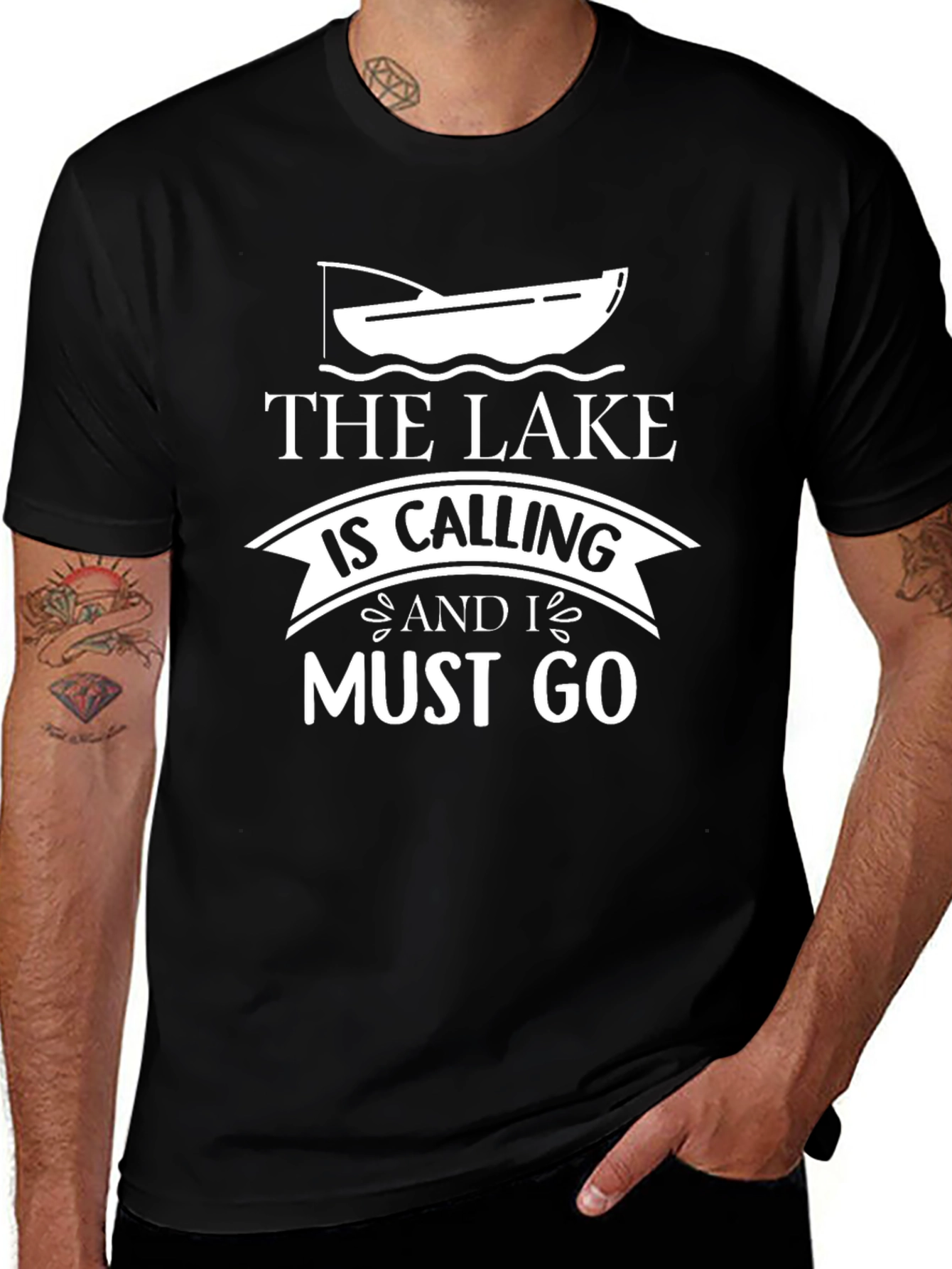 The Lake Is Calling T-Shirt Fishing Tee