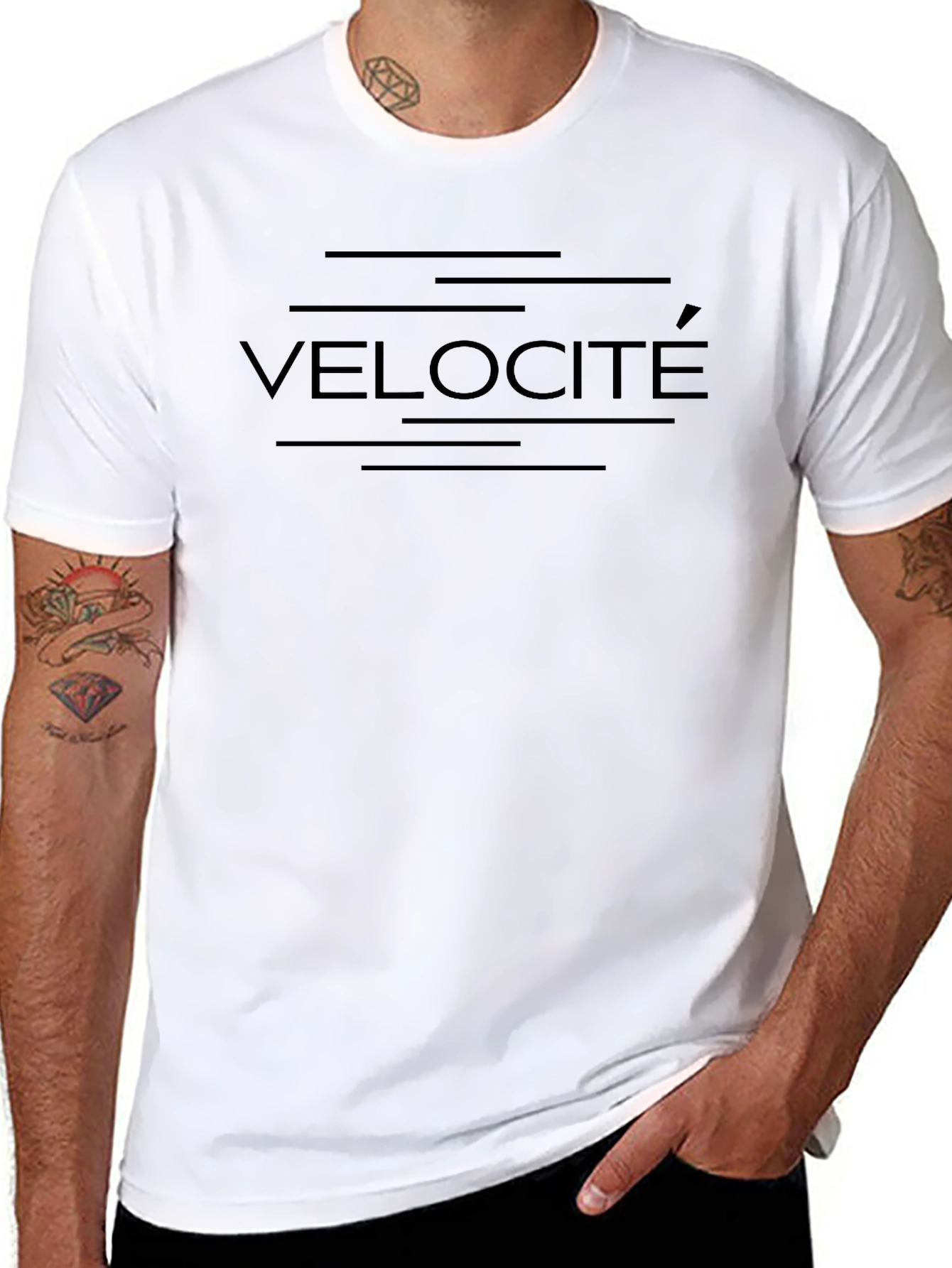 Velocite Black T-Shirt - Mens Fashion Tee