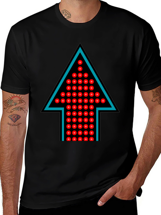 Upward Arrow Graphic Tee - Unique Design