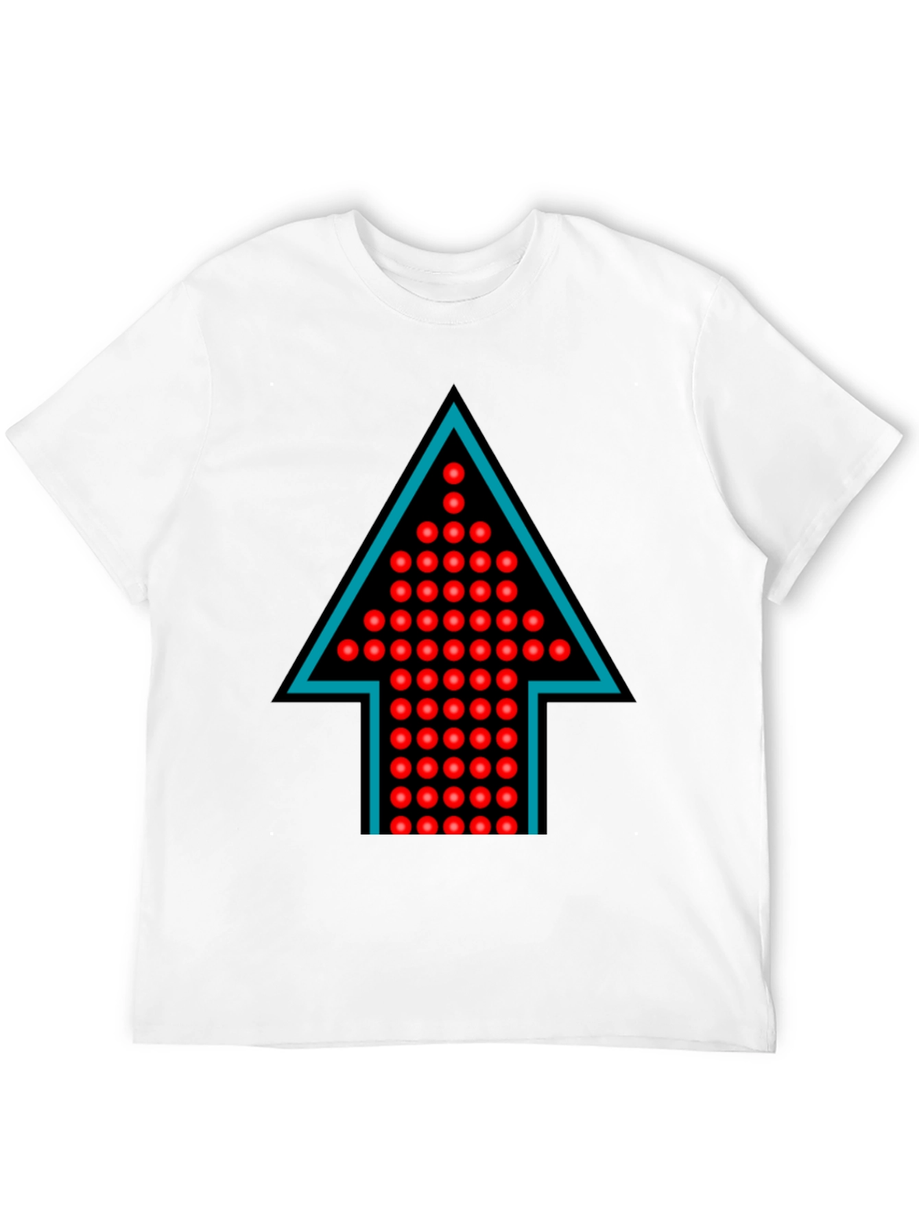 Upward Arrow Graphic Tee - Unique Design