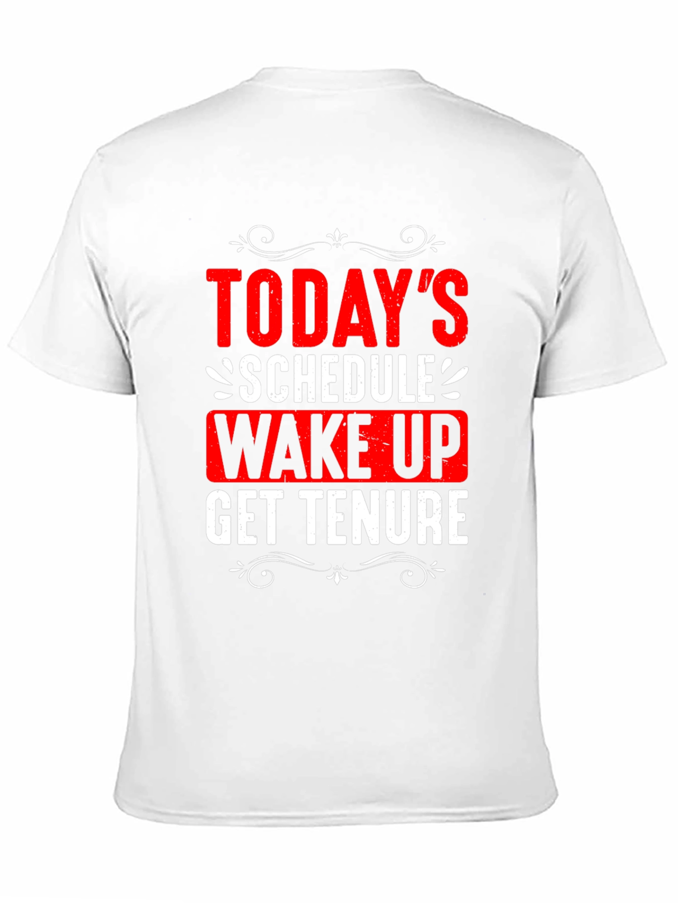 Todays Schedule T-Shirt - Wake Up Get Tenure