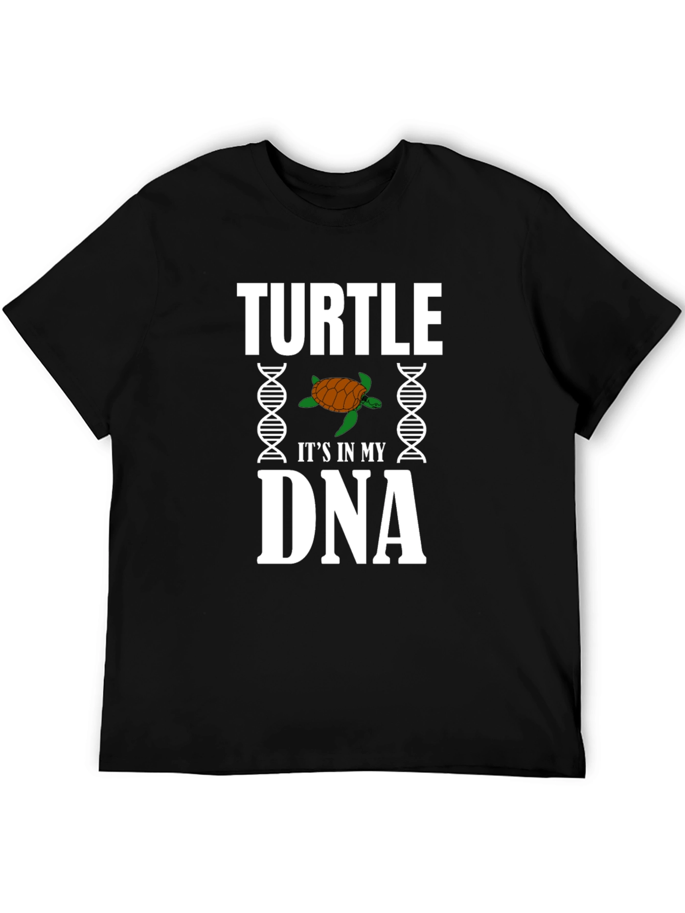 Turtle DNA Graphic T-Shirt - Novelty Tee