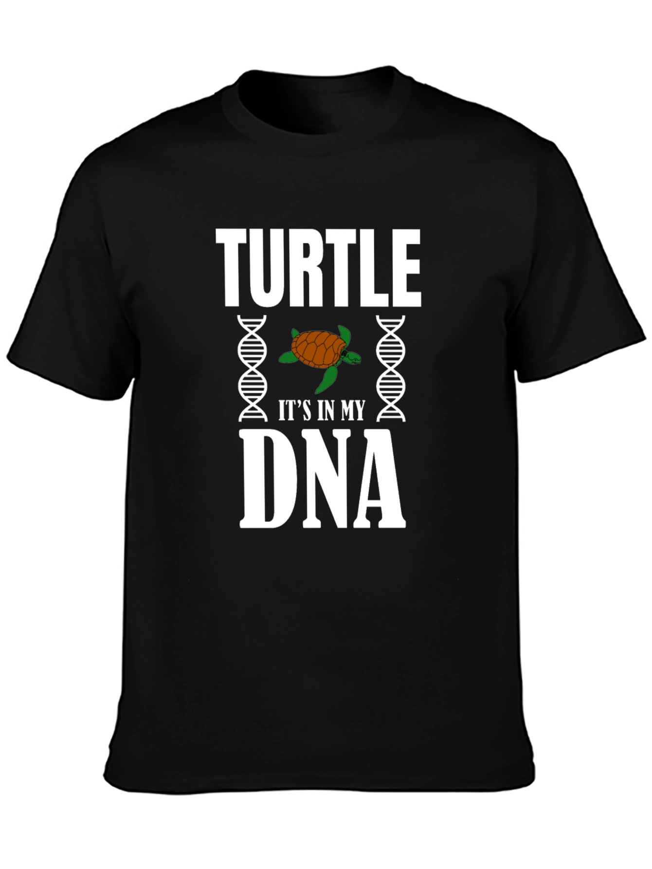 Turtle DNA Graphic T-Shirt - Novelty Tee