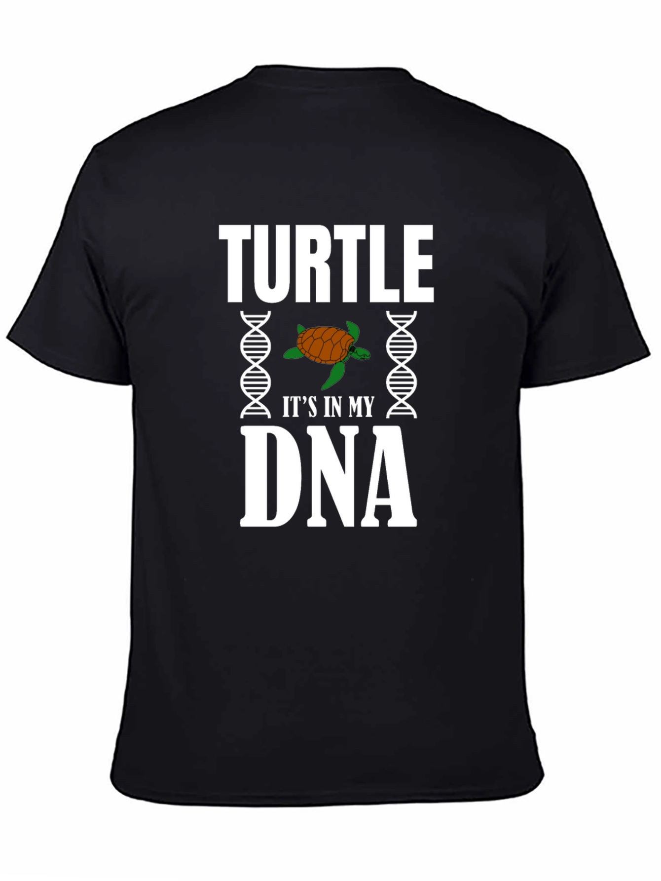 Turtle DNA Graphic T-Shirt - Novelty Tee