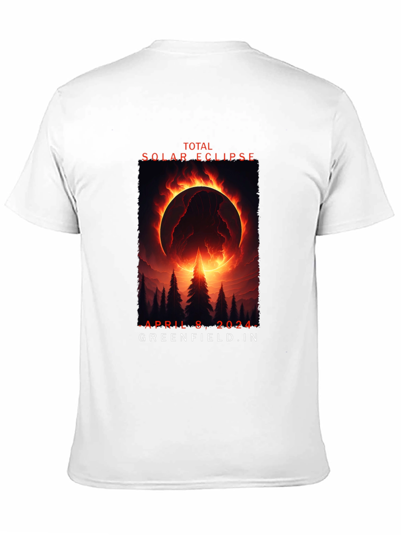 Total Solar Eclipse April 8 2024 Black T-Shirt