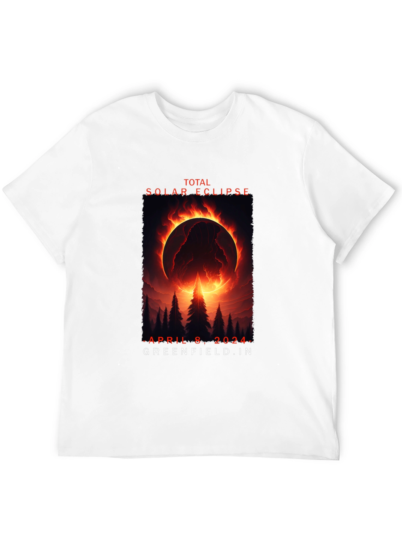 Total Solar Eclipse April 8 2024 Black T-Shirt