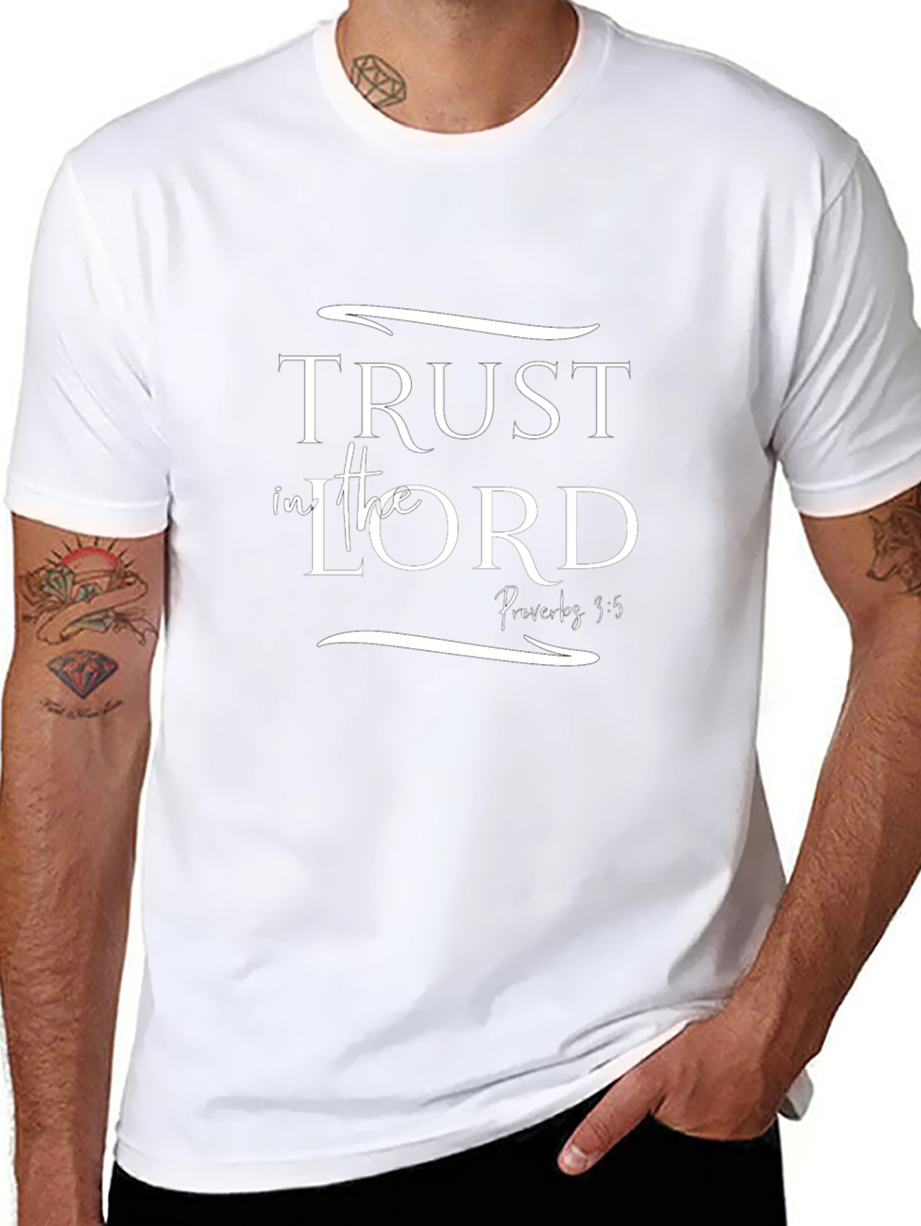 Trust in the Lord Black Graphic Tee
