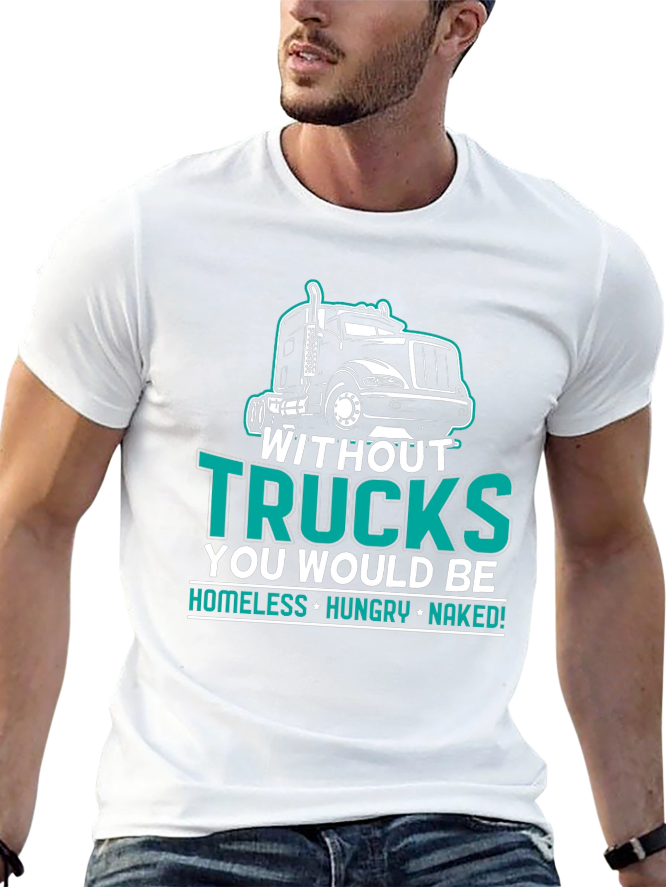 Trucker Humor Graphic T-Shirt