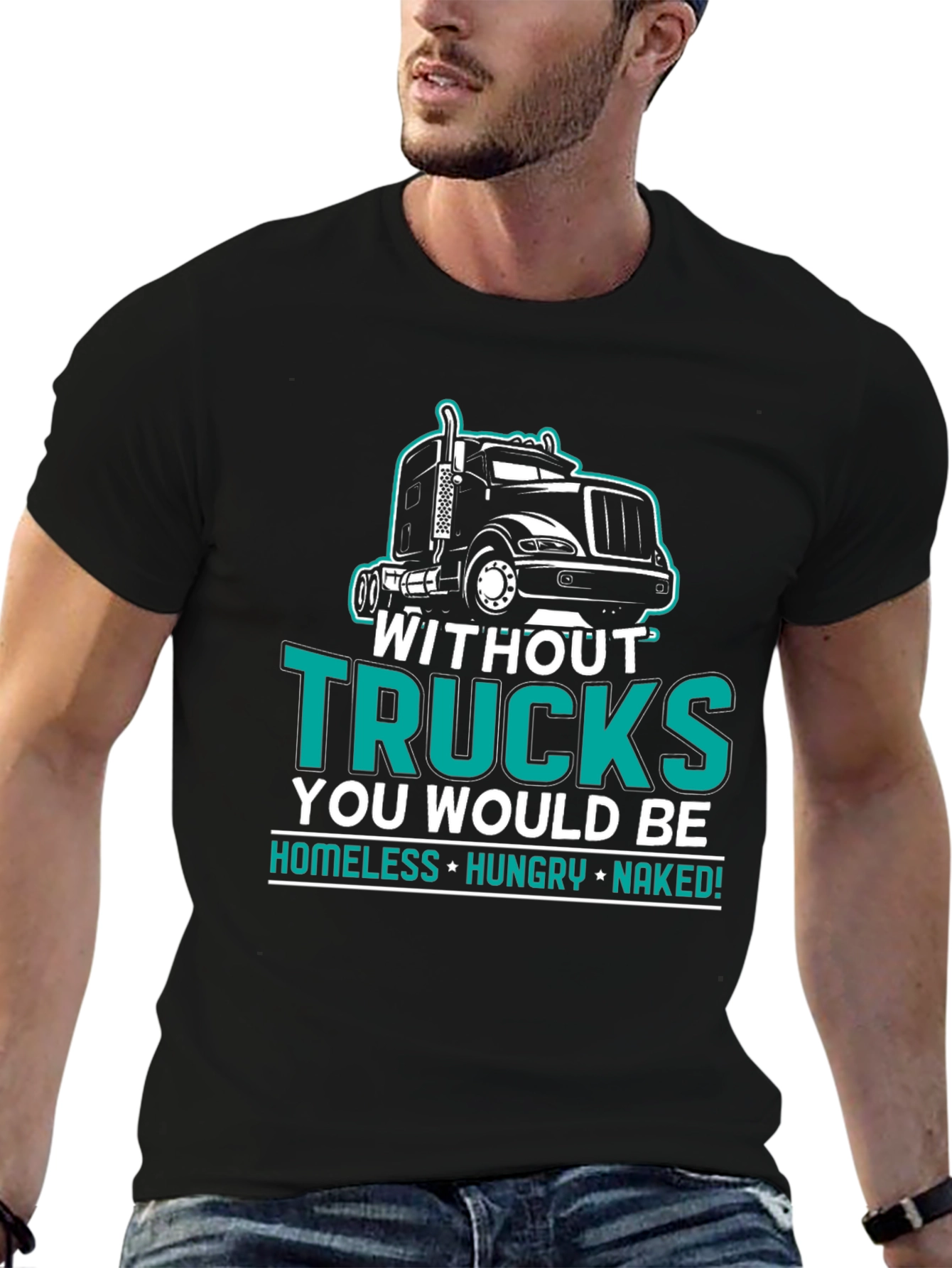 Trucker Humor Graphic T-Shirt