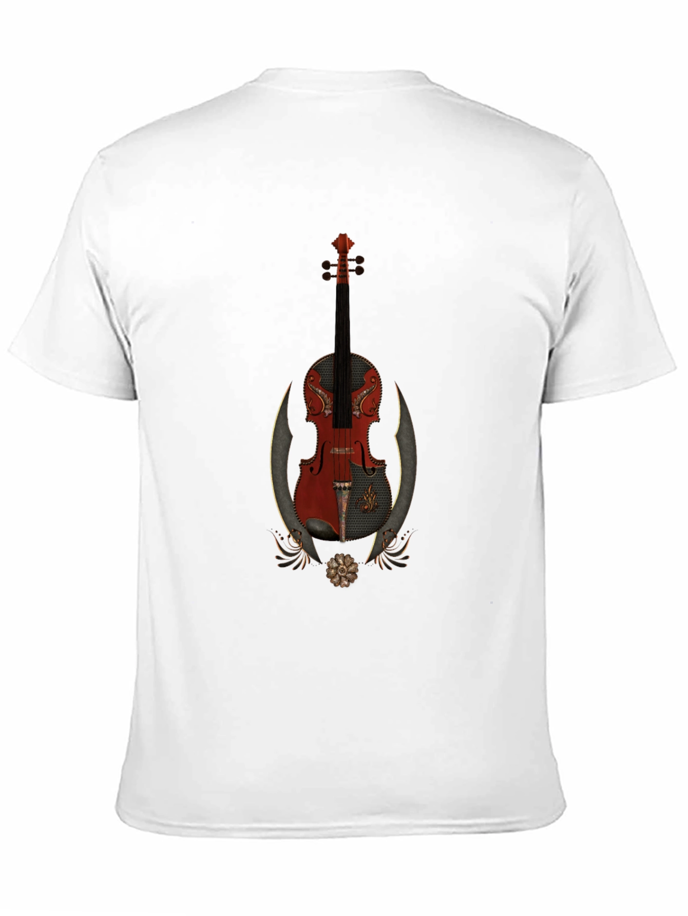 Violin Graphic Tee - Musical Instrument Shirt