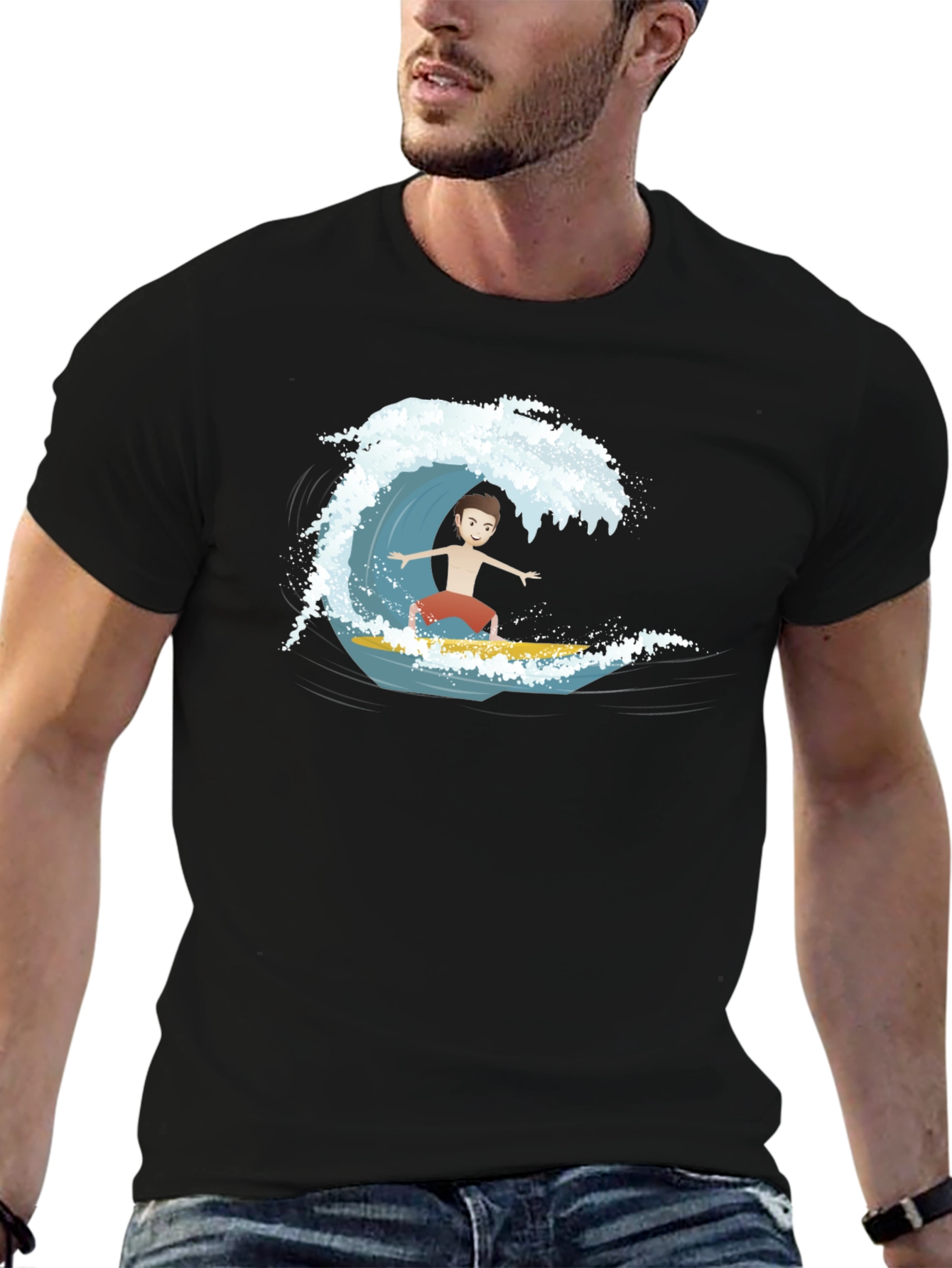 Surfer Dude Graphic T-Shirt