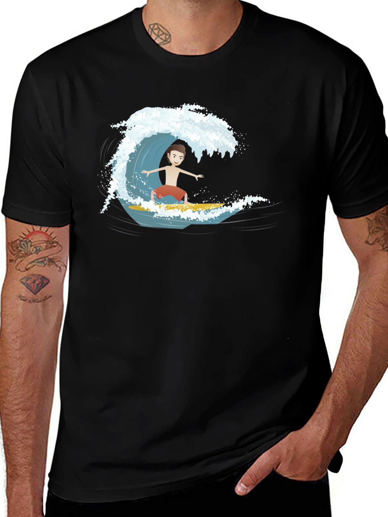 Surfer Dude Graphic T-Shirt