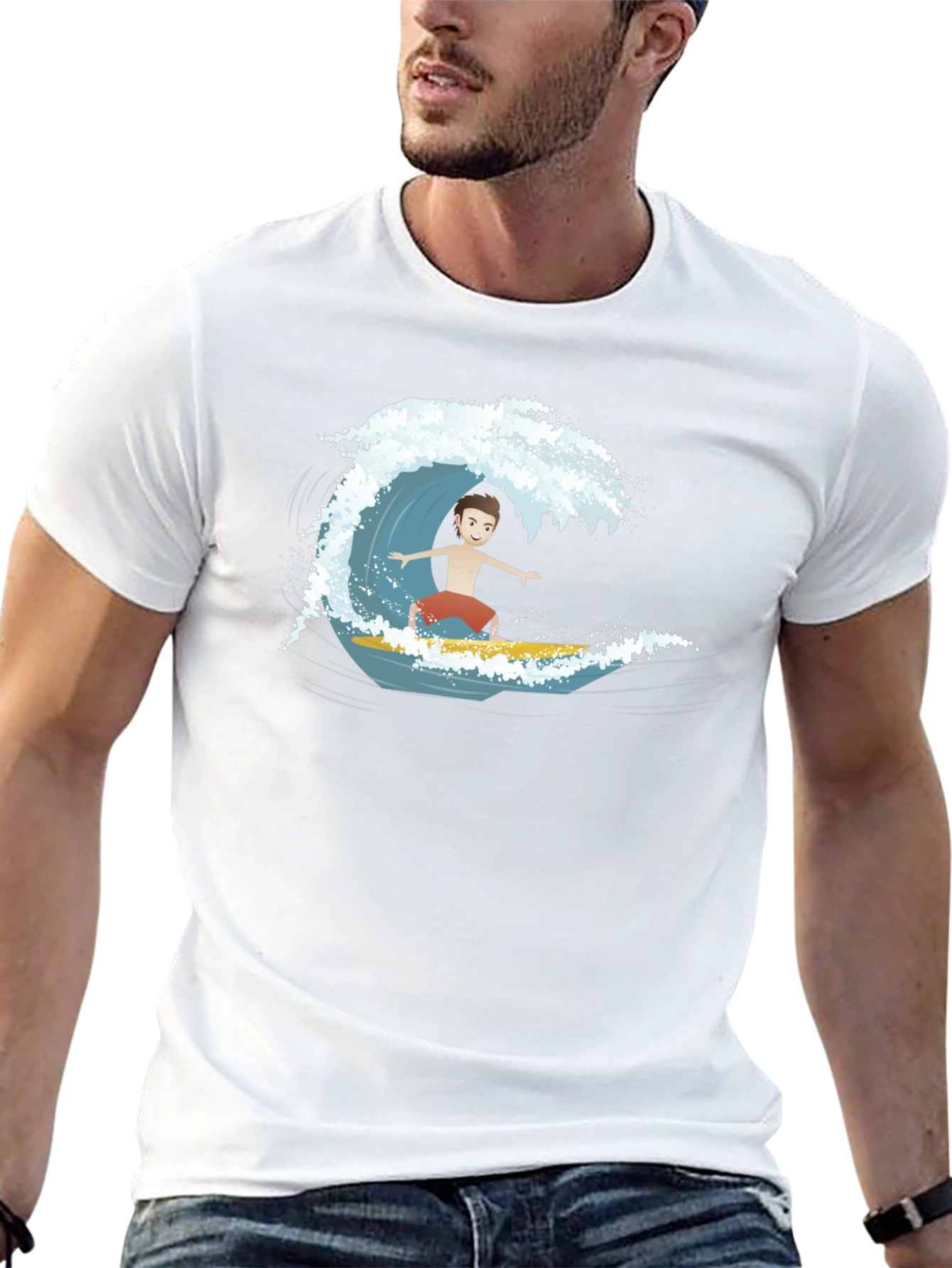 Surfer Dude Graphic T-Shirt