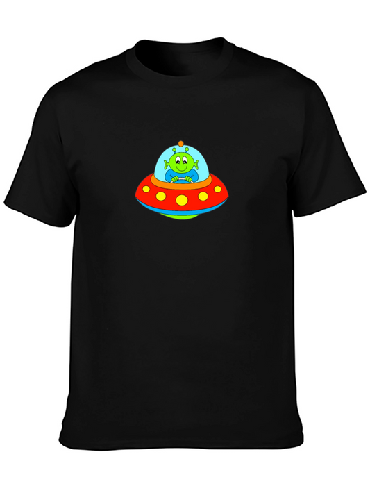 UFO Alien Graphic T-Shirt - Classic Fit