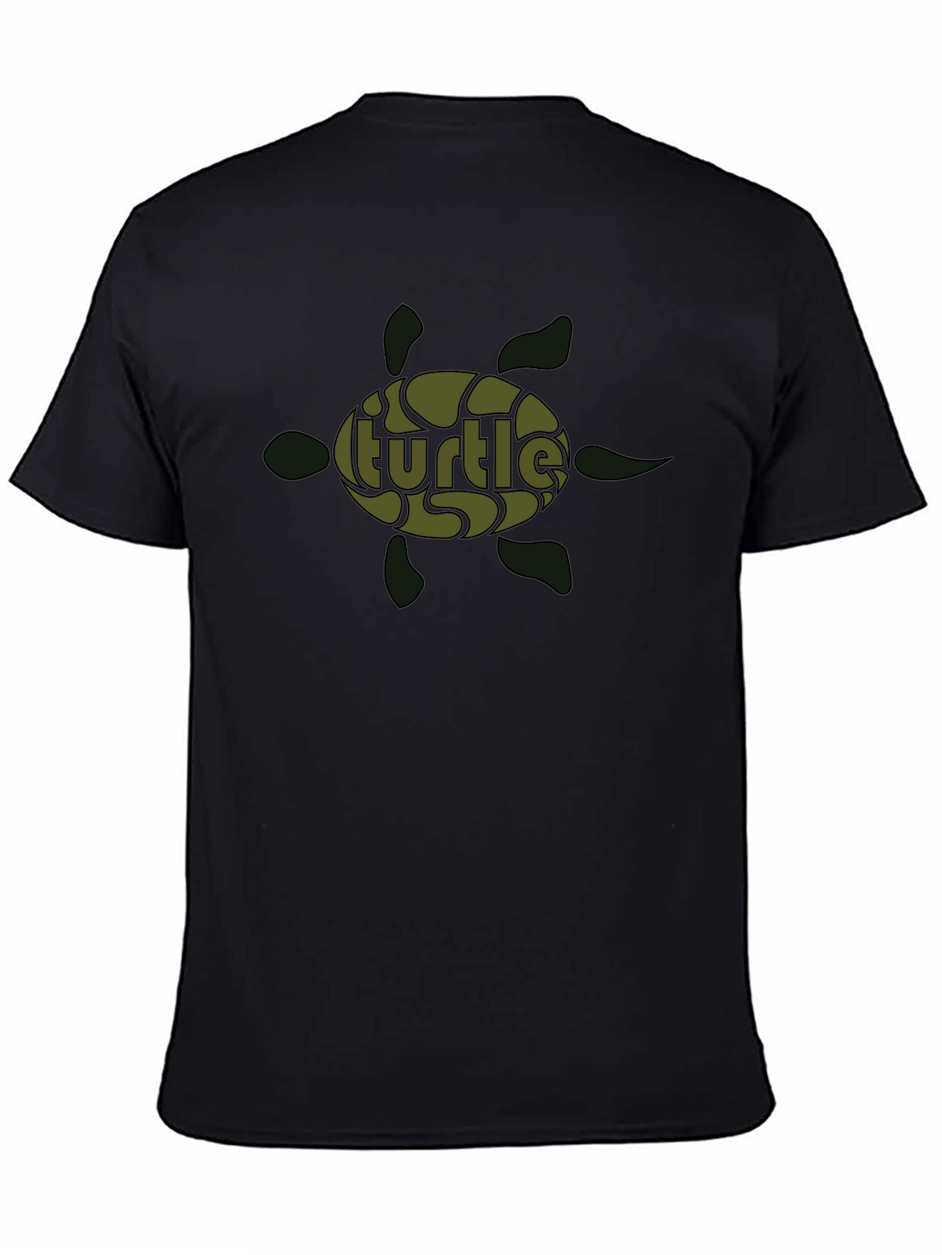 Turtle Graphic Print Crew Neck T-Shirt