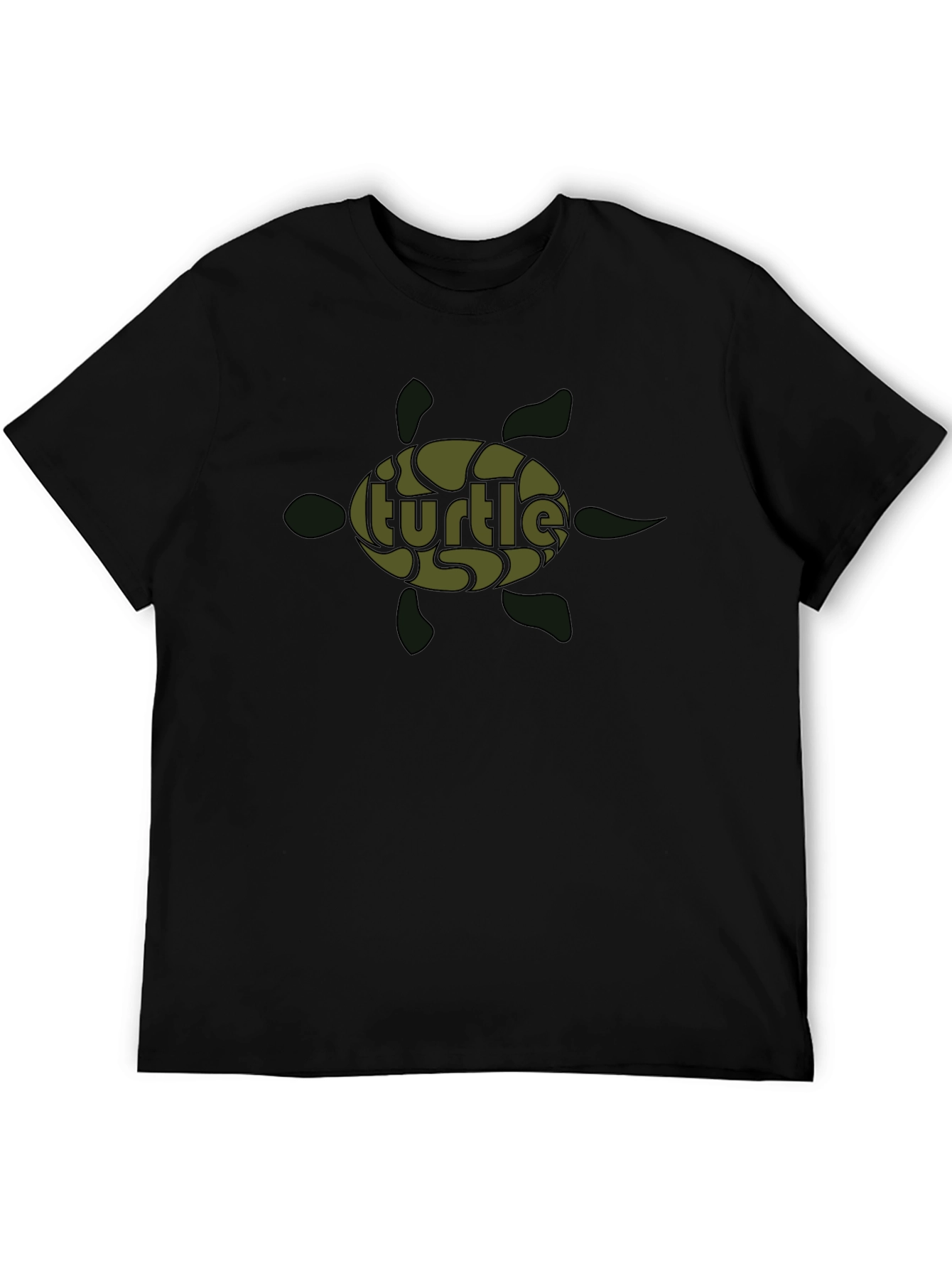 Turtle Graphic Print Crew Neck T-Shirt