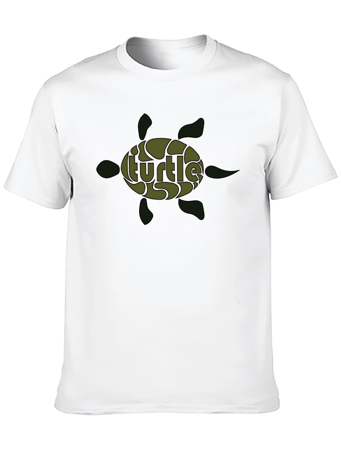 Turtle Graphic Print Crew Neck T-Shirt