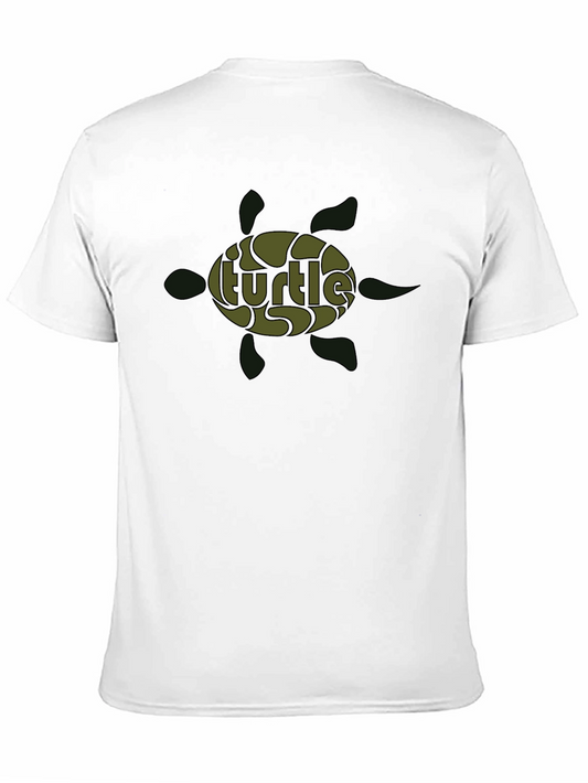 Turtle Graphic Print Crew Neck T-Shirt