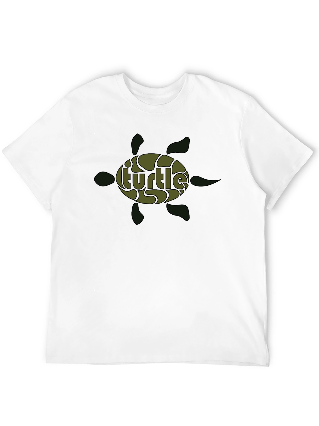Turtle Graphic Print Crew Neck T-Shirt