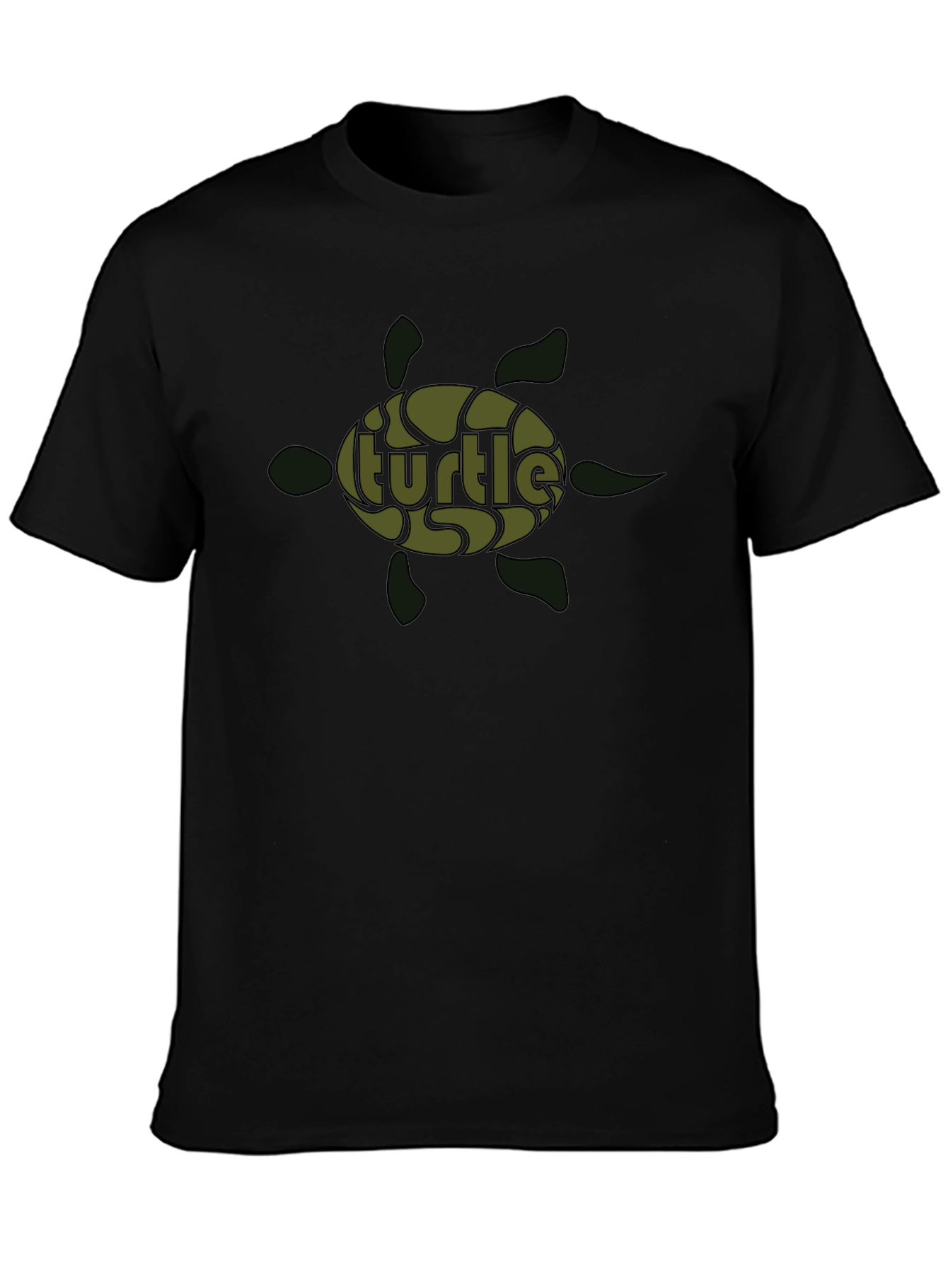 Turtle Graphic Print Crew Neck T-Shirt