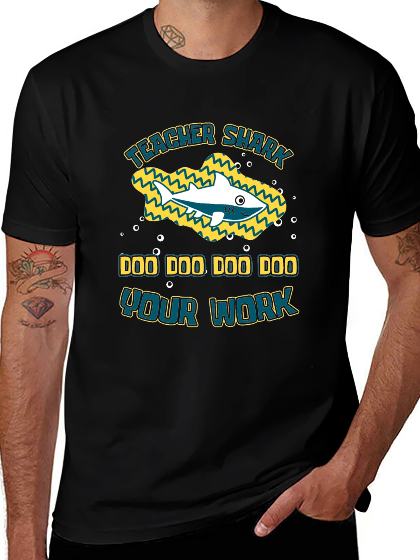 Teacher Shark Doo Doo T-Shirt - Funny School Tee