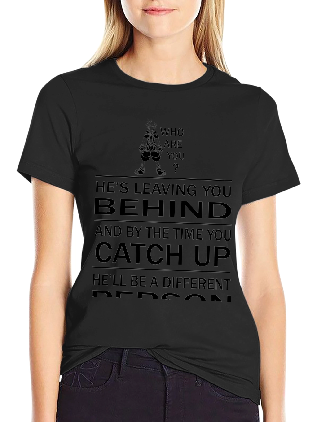 Who are you T-shirt - Leaving you behind