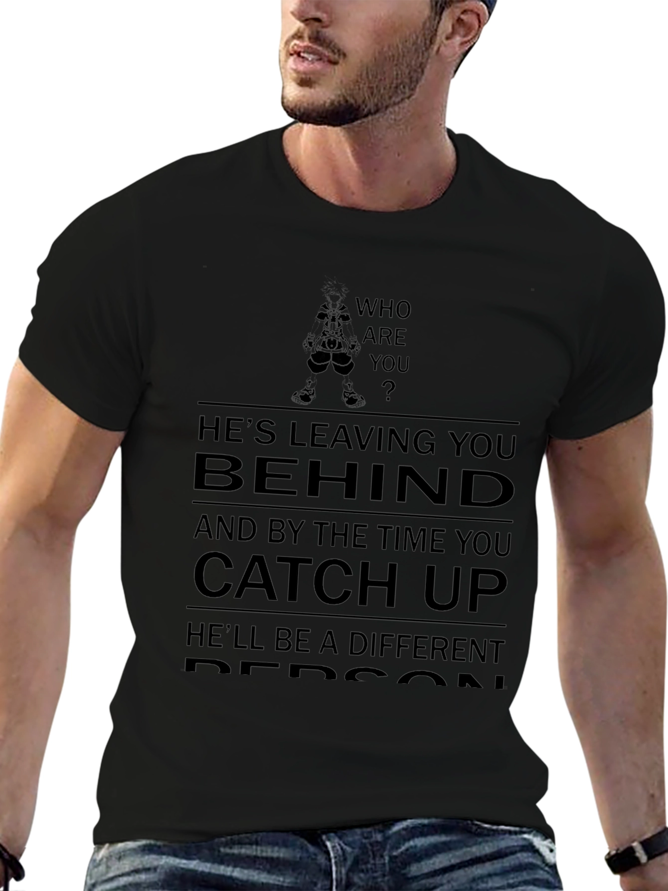 Who are you T-shirt - Leaving you behind