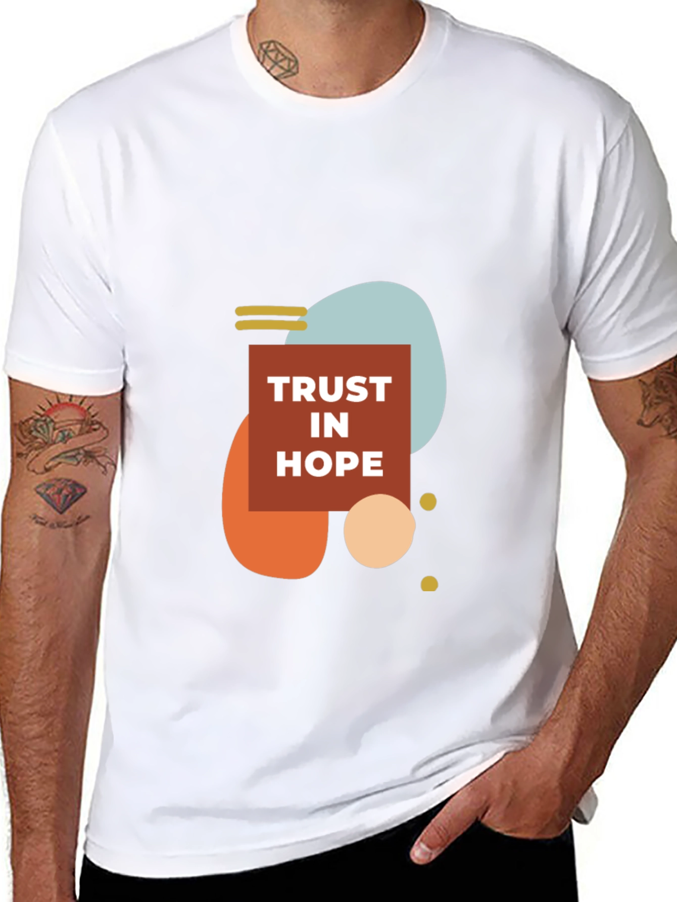 Trust In Hope Graphic Tee - Modern Design