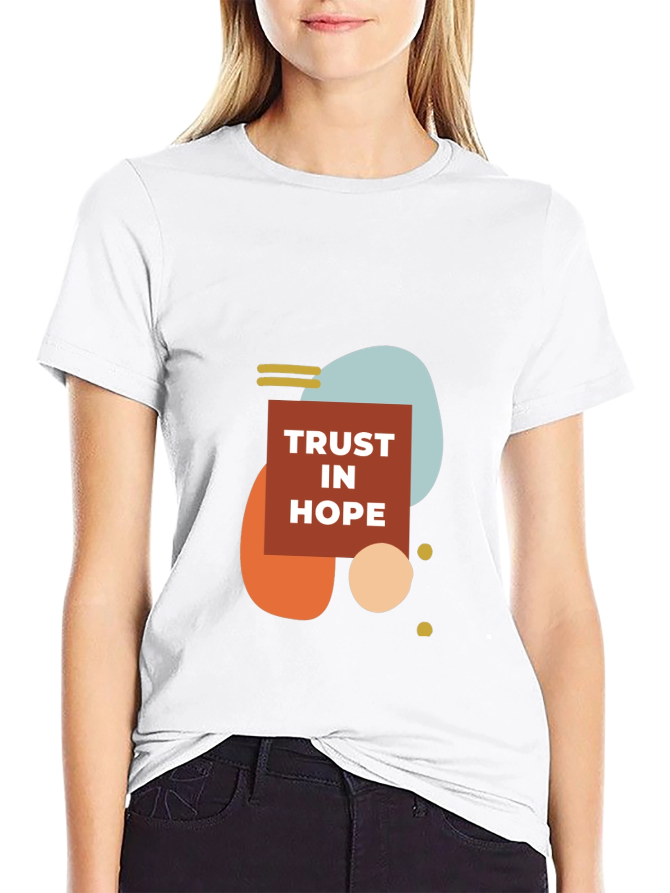 Trust In Hope Graphic Tee - Modern Design