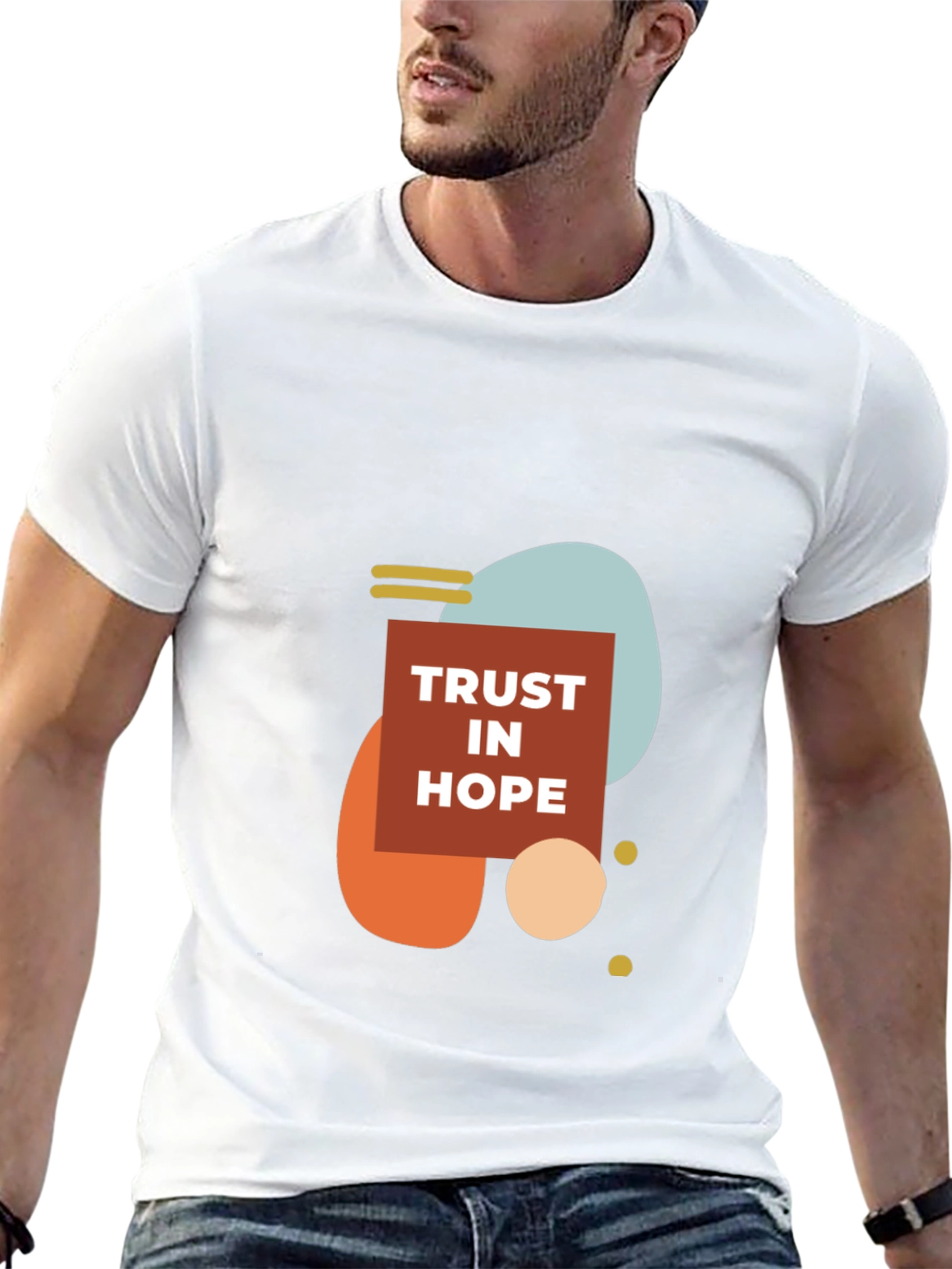 Trust In Hope Graphic Tee - Modern Design