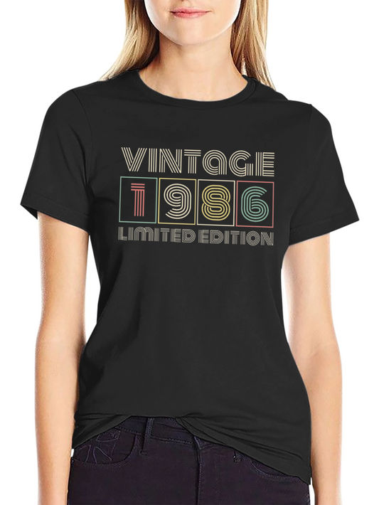 Vintage 1986 Limited Edition Black T-Shirt