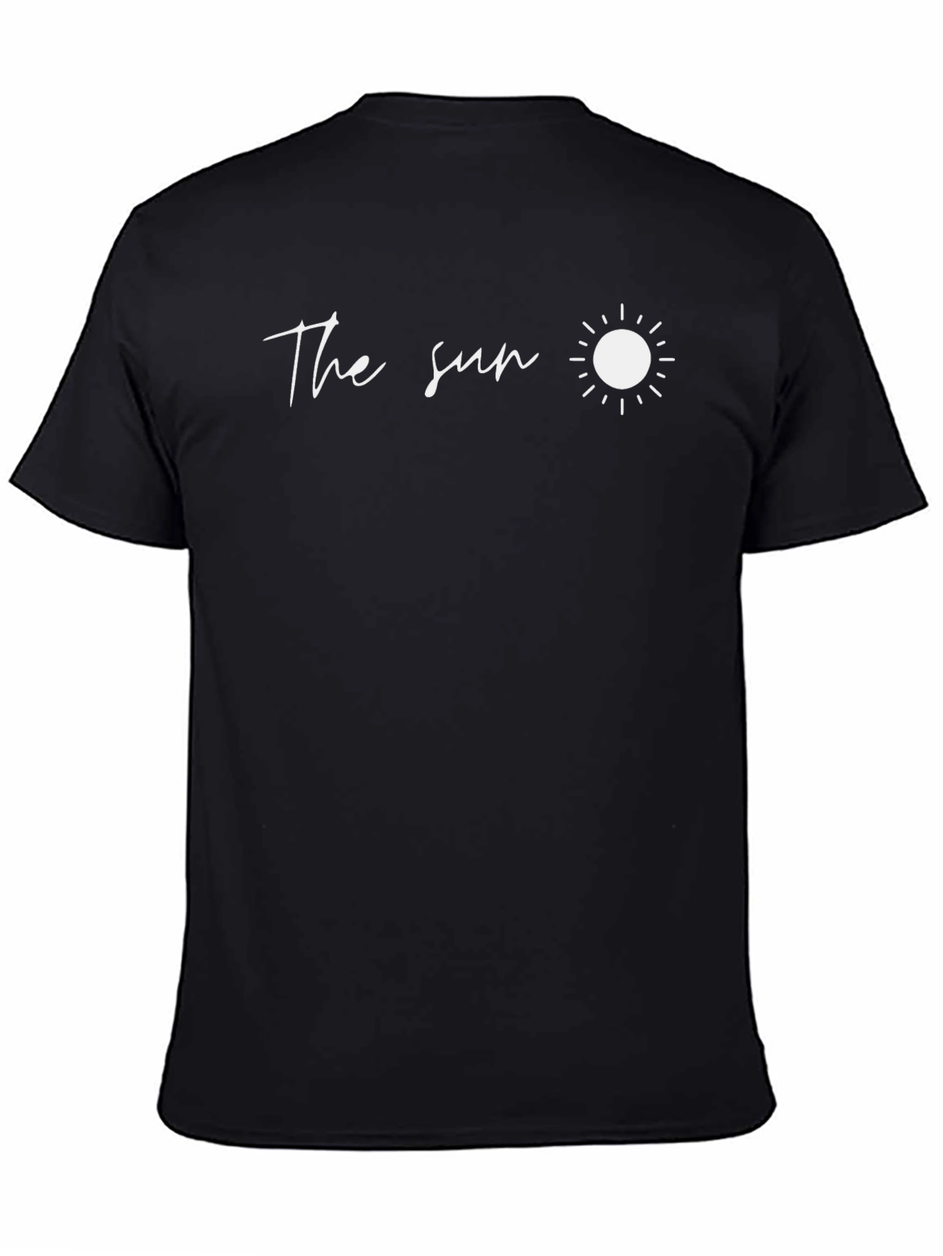 The Sun Graphic Tee - Black Casual T-Shirt