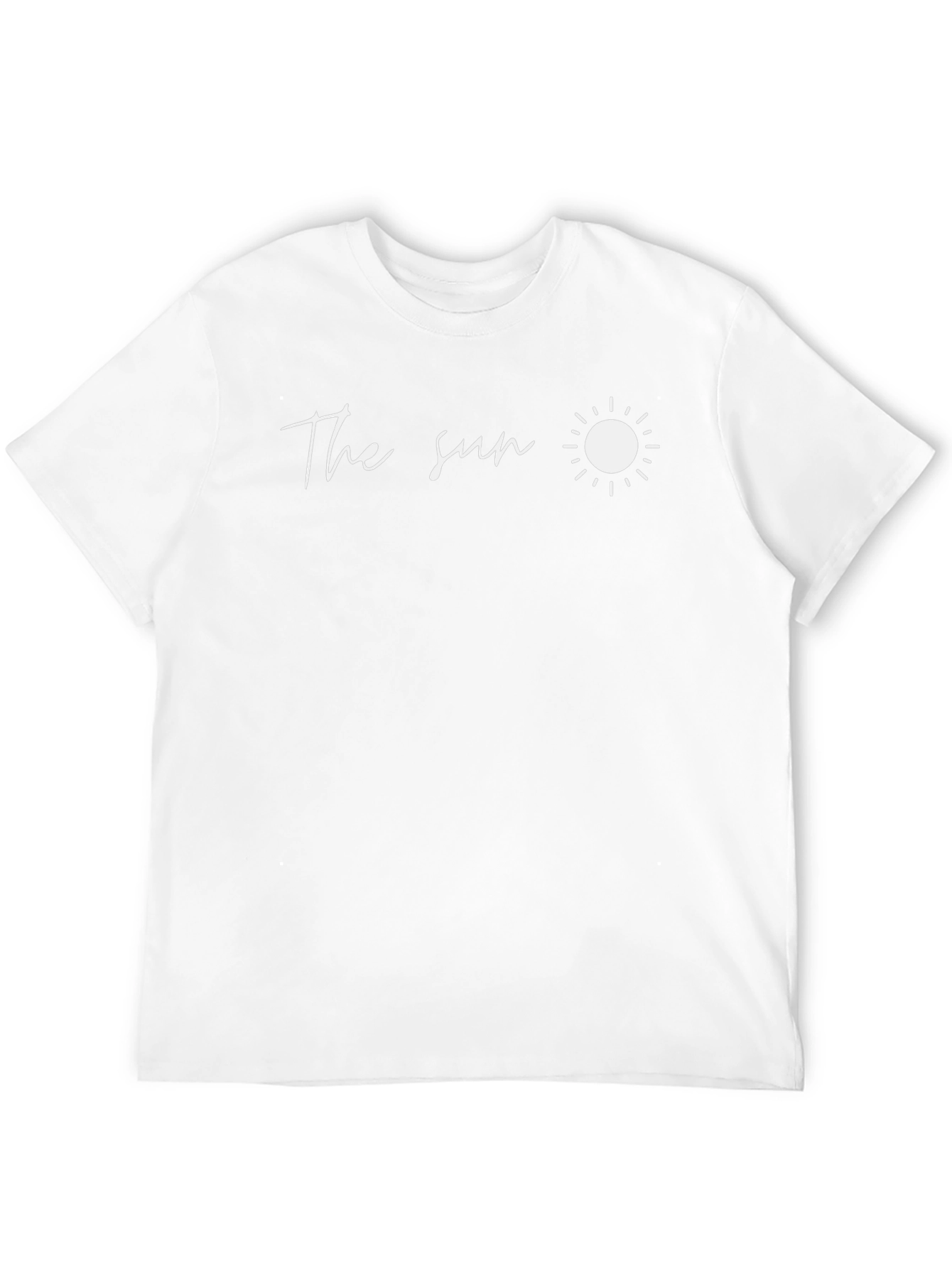 The Sun Graphic Tee - Black Casual T-Shirt
