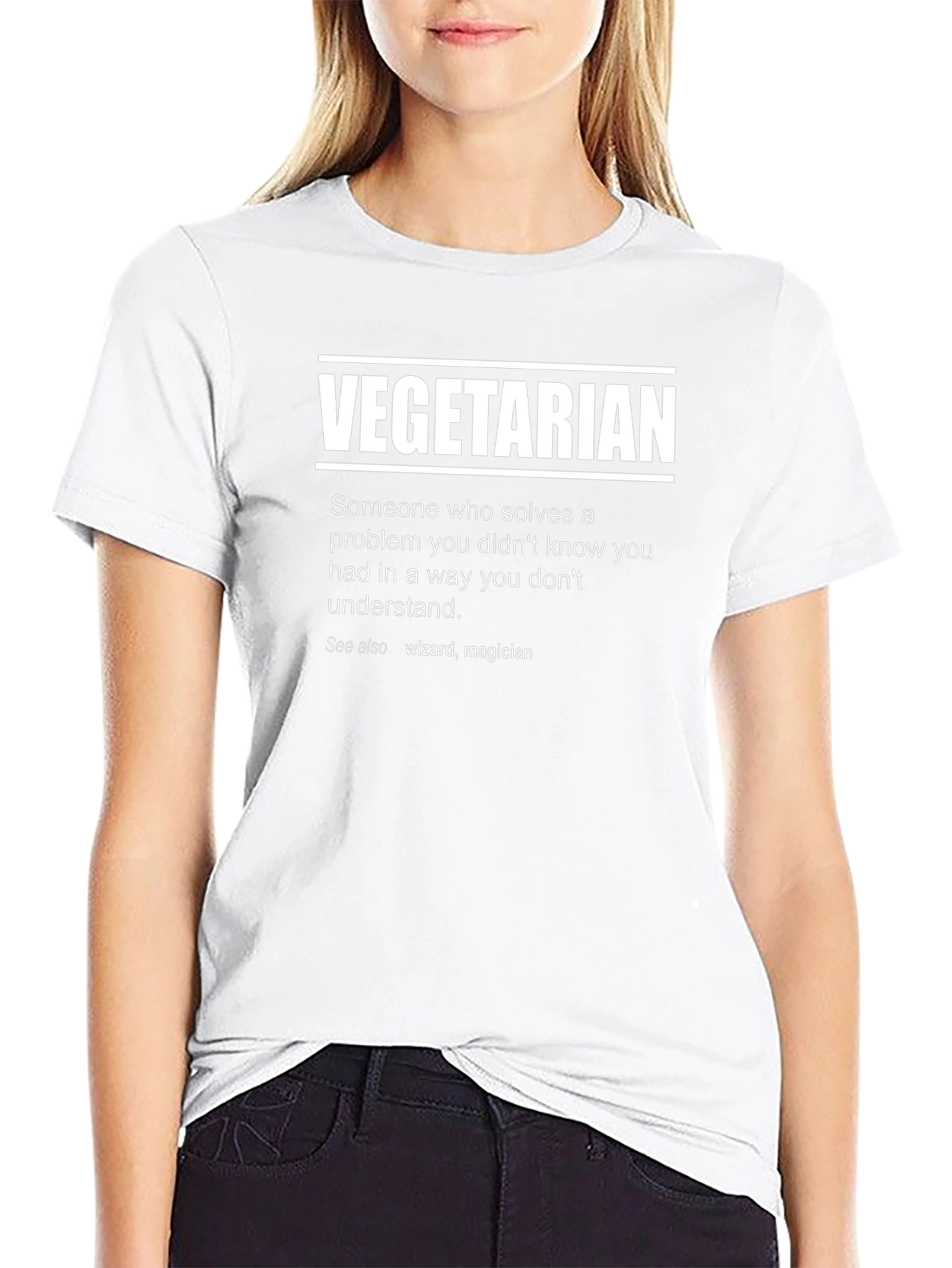 Vegetarian Definition T-Shirt - Funny Wizard Magician Tee