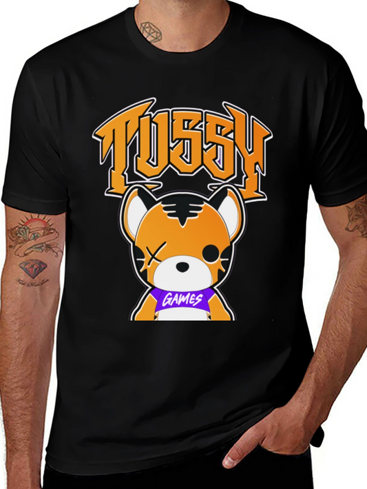 Tussy Games Tiger Graphic Black T-Shirt