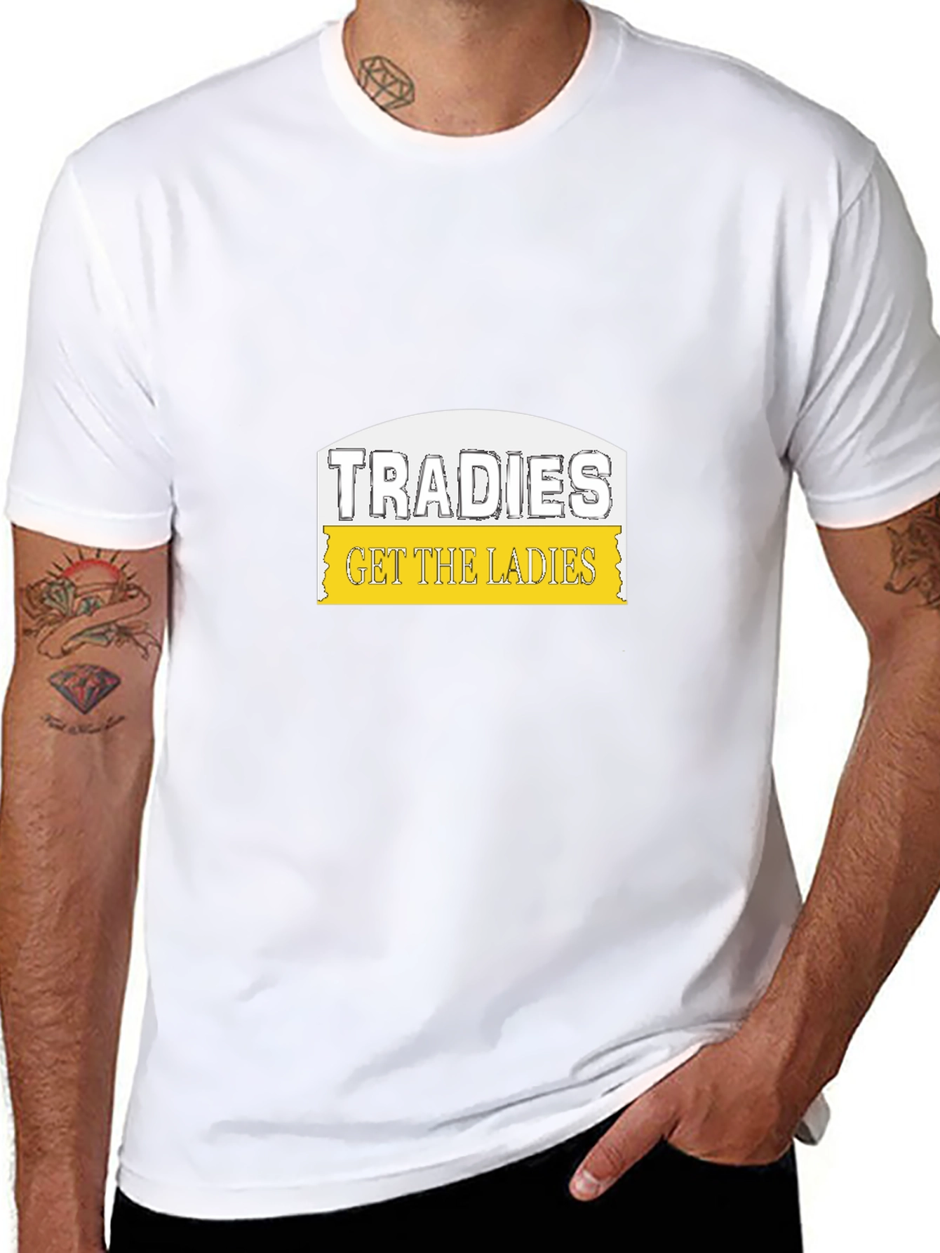 Tradies Get The Ladies Black T-Shirt