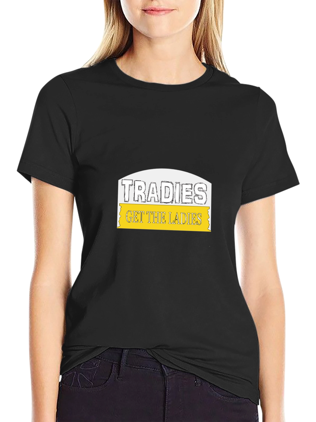Tradies Get The Ladies Black T-Shirt
