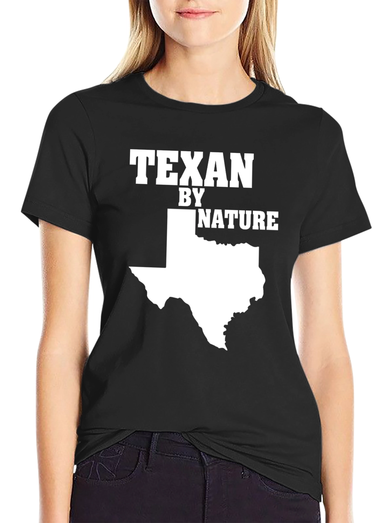 Texan by Nature Graphic T-Shirt - Black Cotton Tee