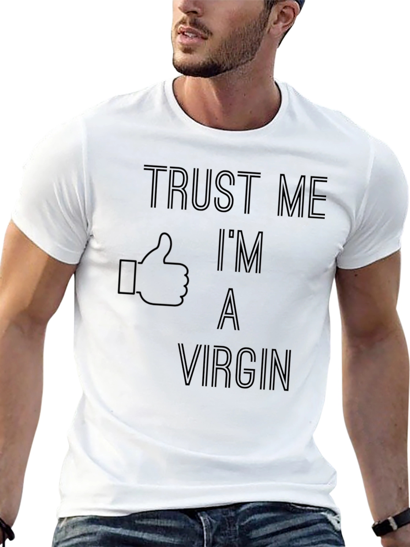 Trust Me Im A Virgin T-Shirt Funny Novelty Tee