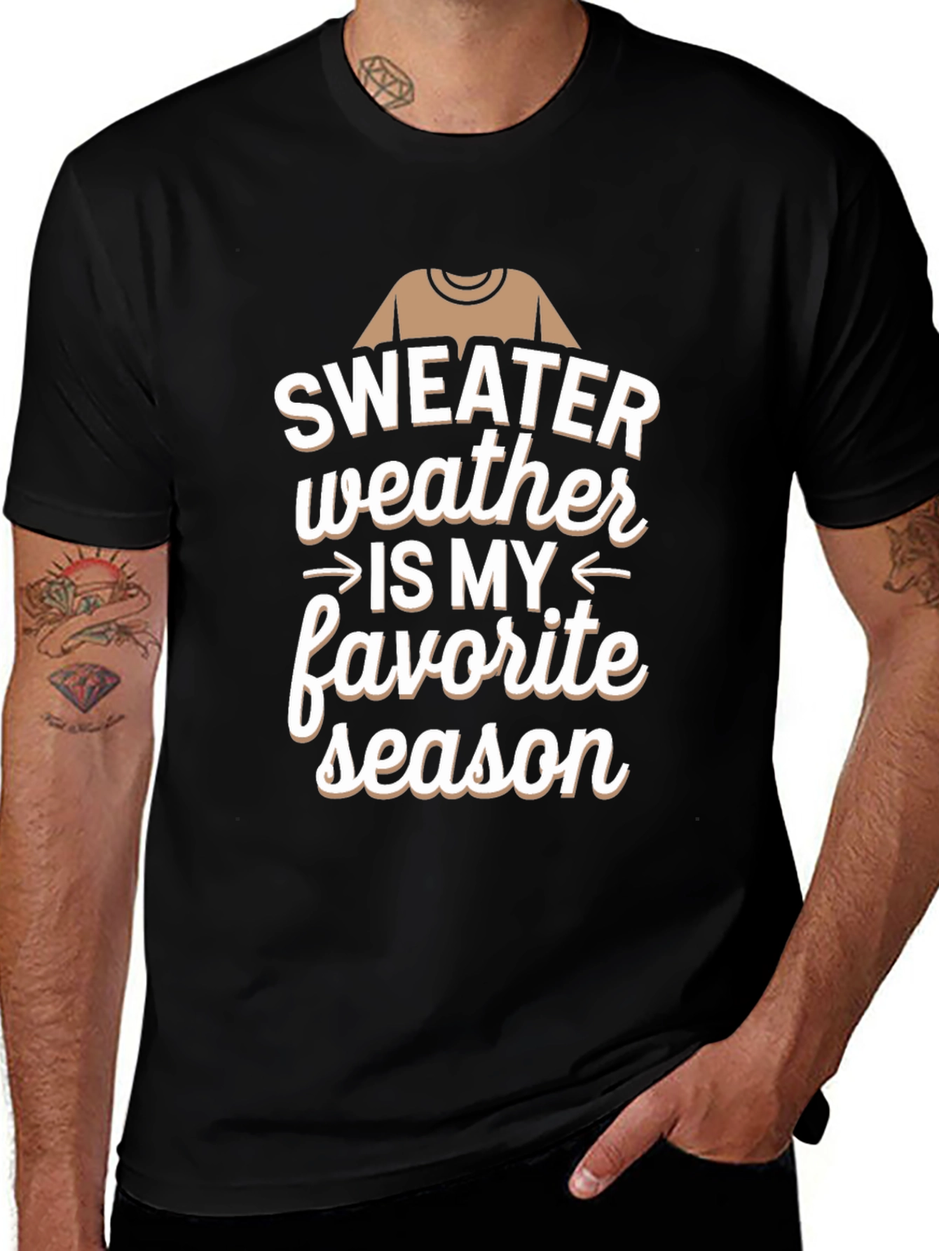 Sweater Weather T-Shirt - Cozy Season Apparel