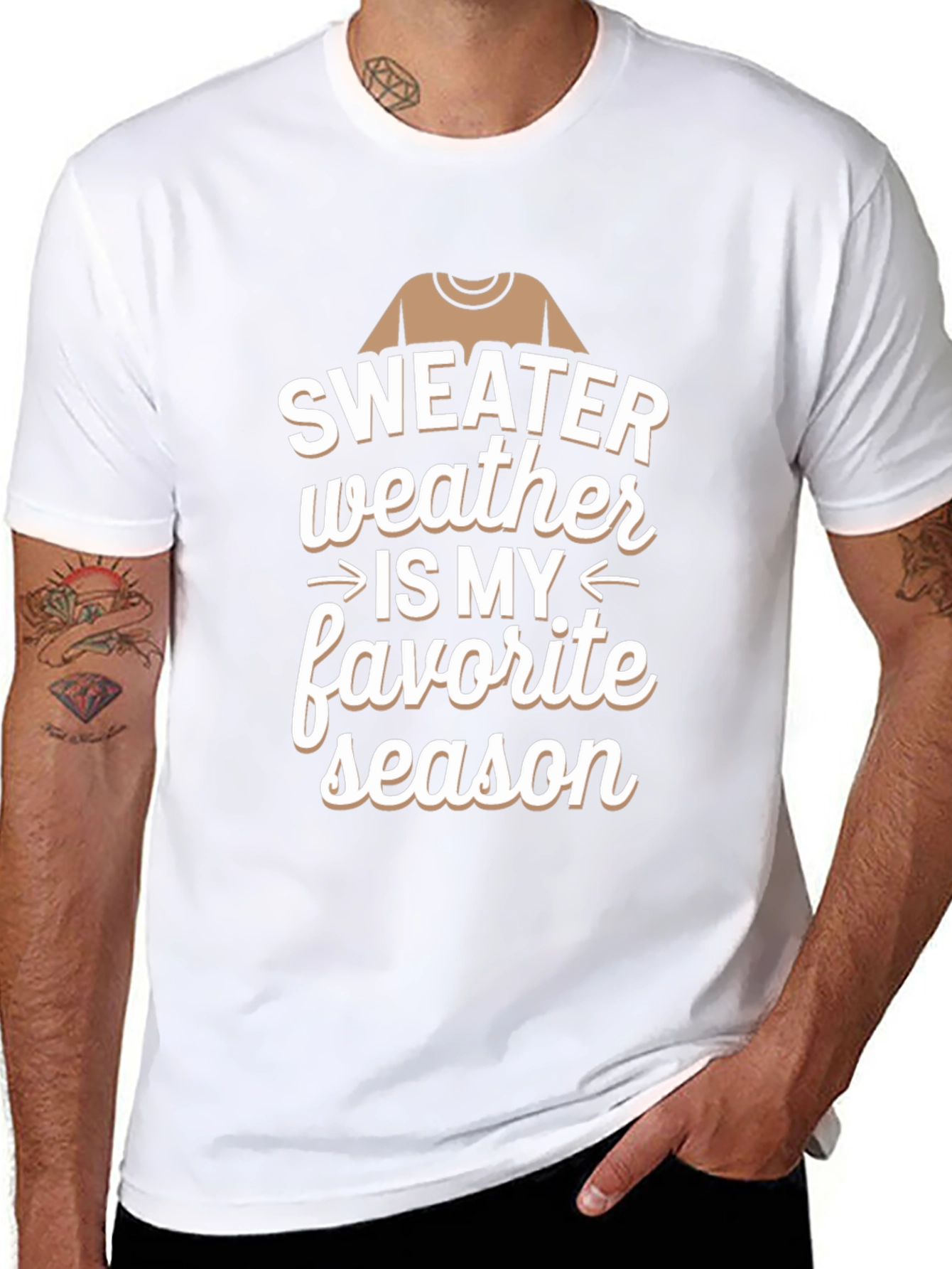 Sweater Weather T-Shirt - Cozy Season Apparel