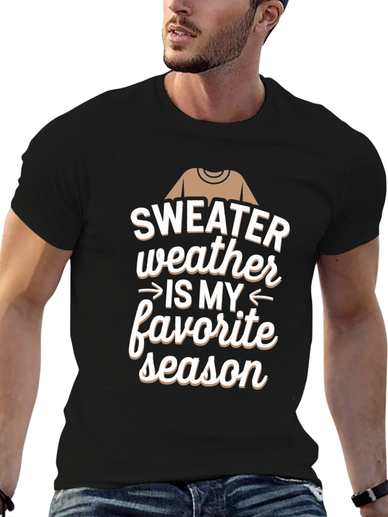 Sweater Weather T-Shirt - Cozy Season Apparel
